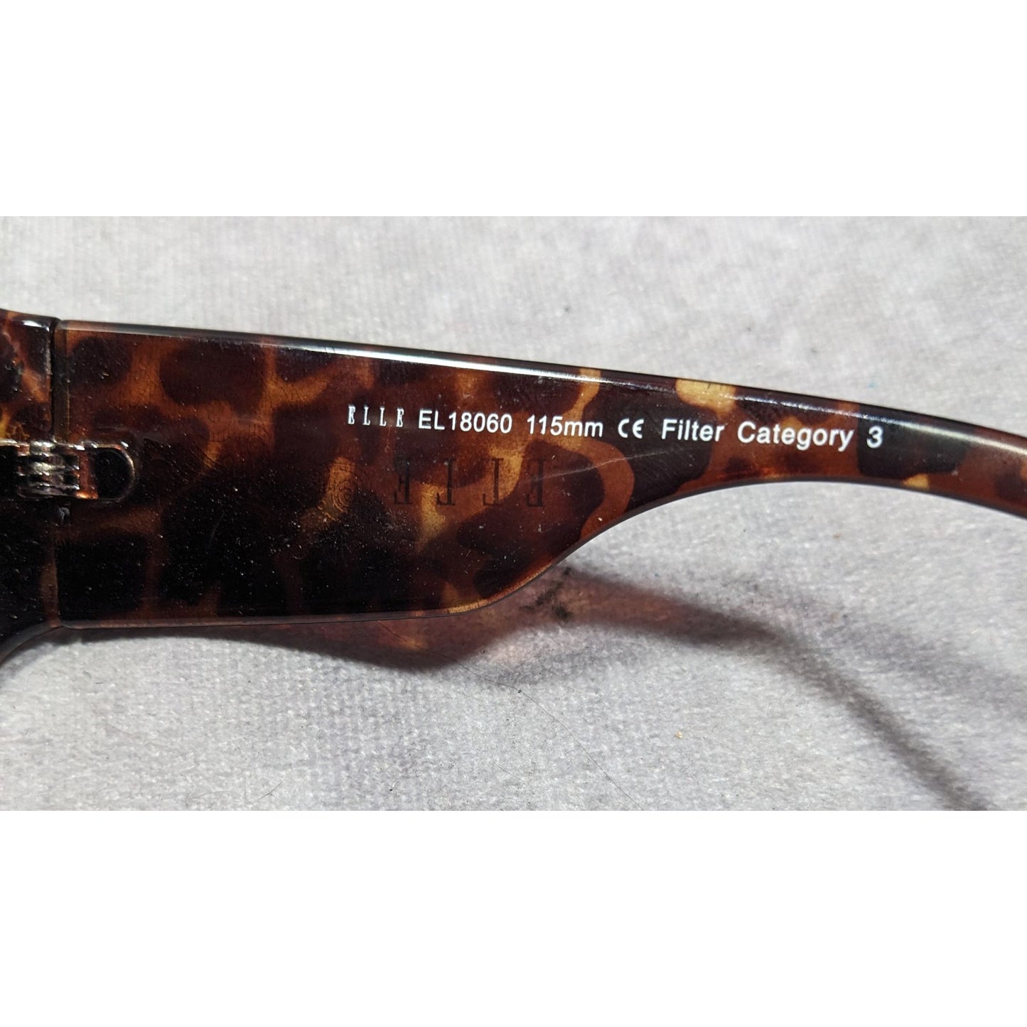 Elle Tortoise Art Nouveau Etched Sunglasses Model EL18060