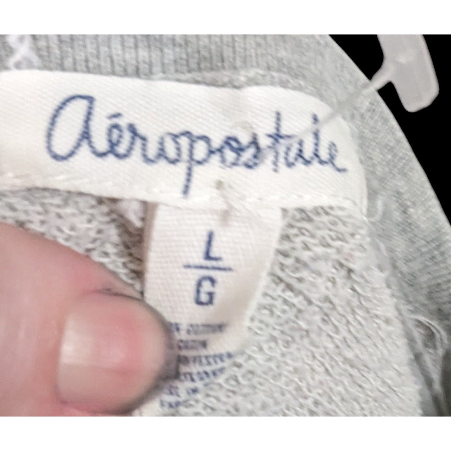 Aeropostale Y2K Grey And Blue Floral Sweatshirt