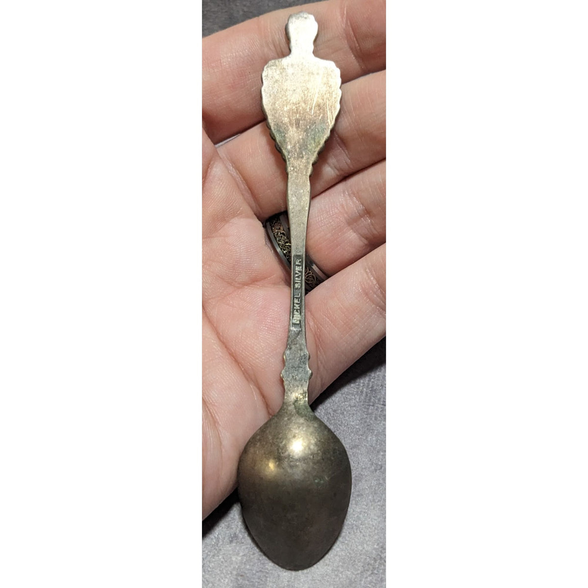 Vintage Travel Nickel Silver Silver Tone Tokyo Japan Souvenir Spoon 4 1/2 Inch