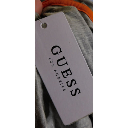 Guess Military Emblem Grey Crew Tee NWT