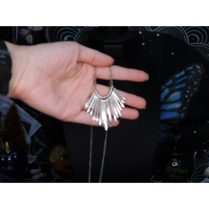 Etc! Cascading Metal Arrow Silver Tone Necklace