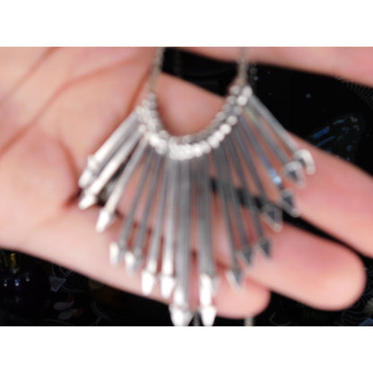 Etc! Cascading Metal Arrow Silver Tone Necklace