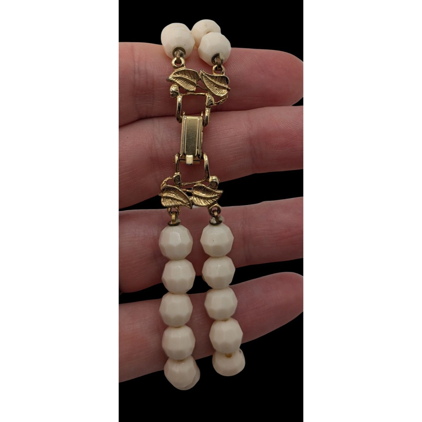 Vintage Double Strand Glass Bead Bracelet
