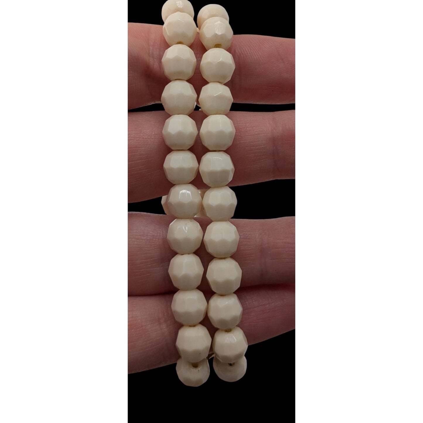 Vintage Double Strand Glass Bead Bracelet