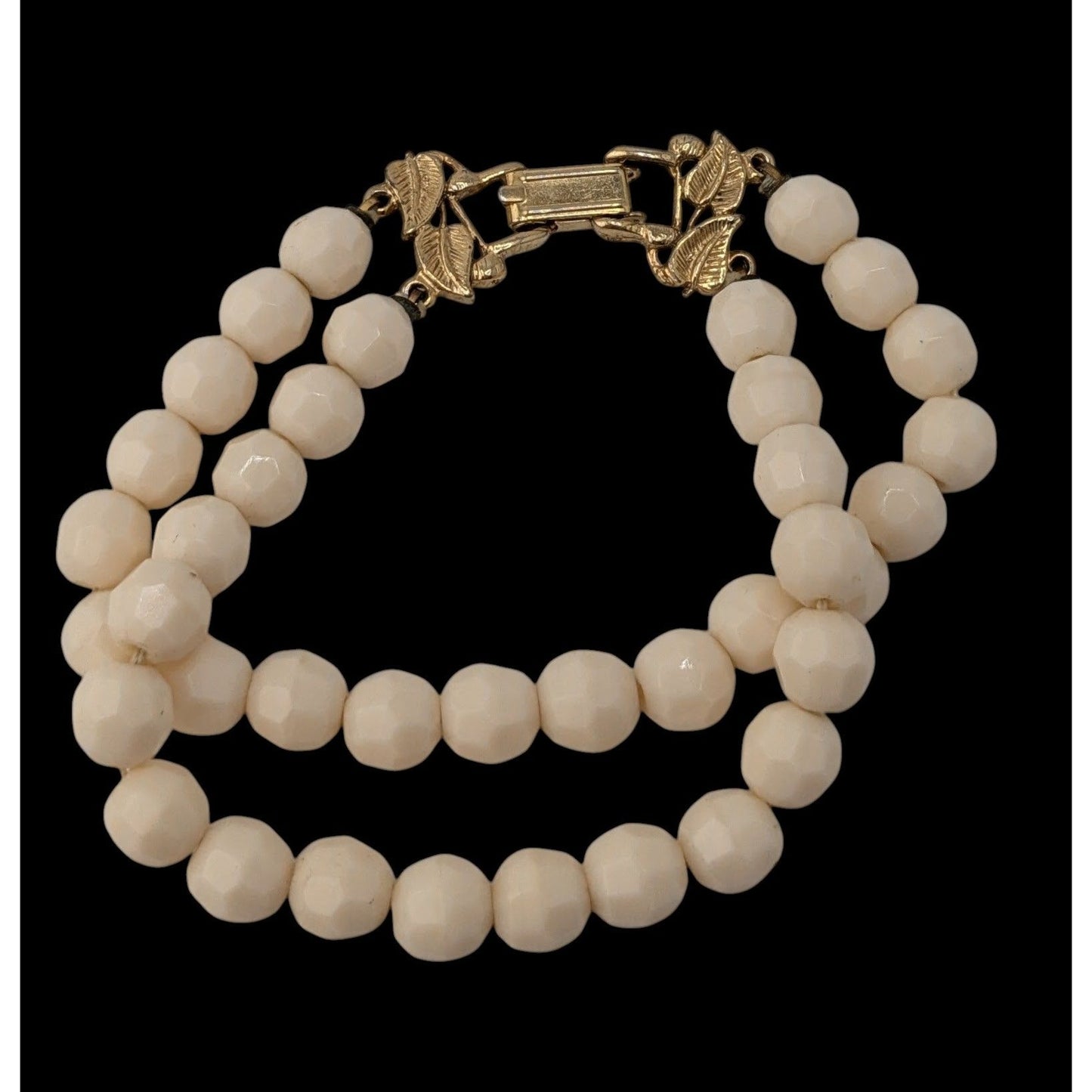 Vintage Double Strand Glass Bead Bracelet