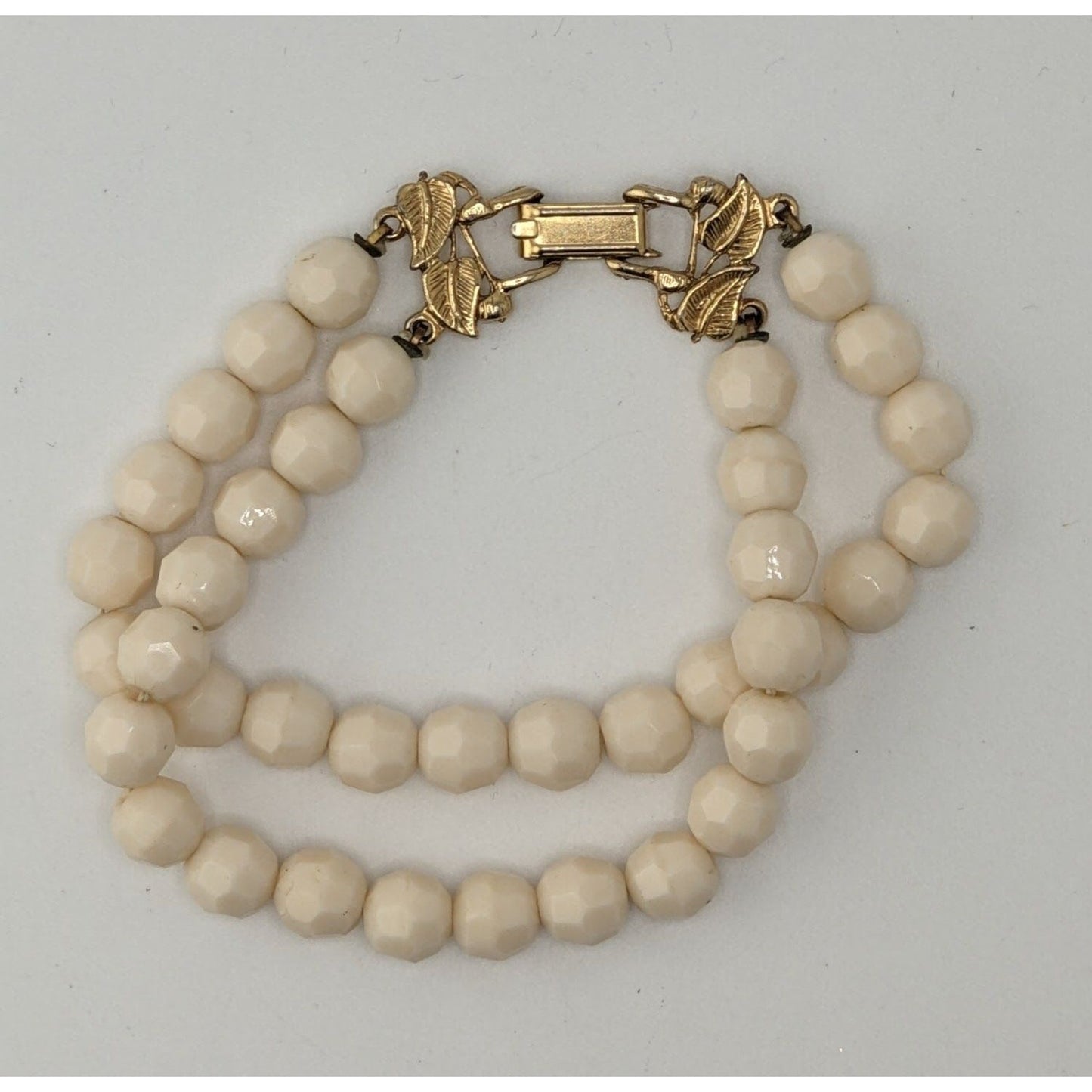 Vintage Double Strand Glass Bead Bracelet