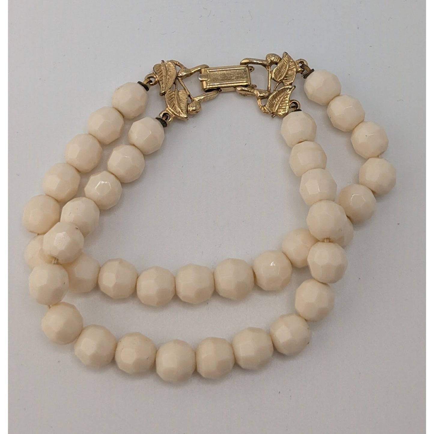Vintage Double Strand Glass Bead Bracelet