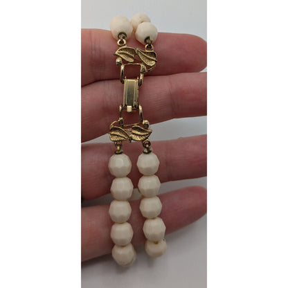 Vintage Double Strand Glass Bead Bracelet