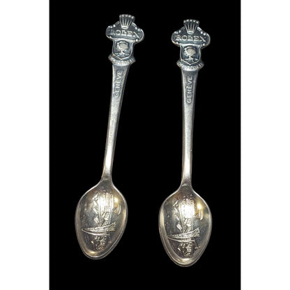 Vintage Rolex Bucherer Of Switzerland Geneve Collectible Spoons