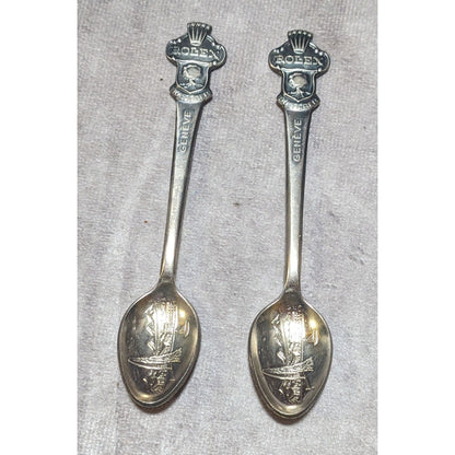 Vintage Rolex Bucherer Of Switzerland Geneve Collectible Spoons