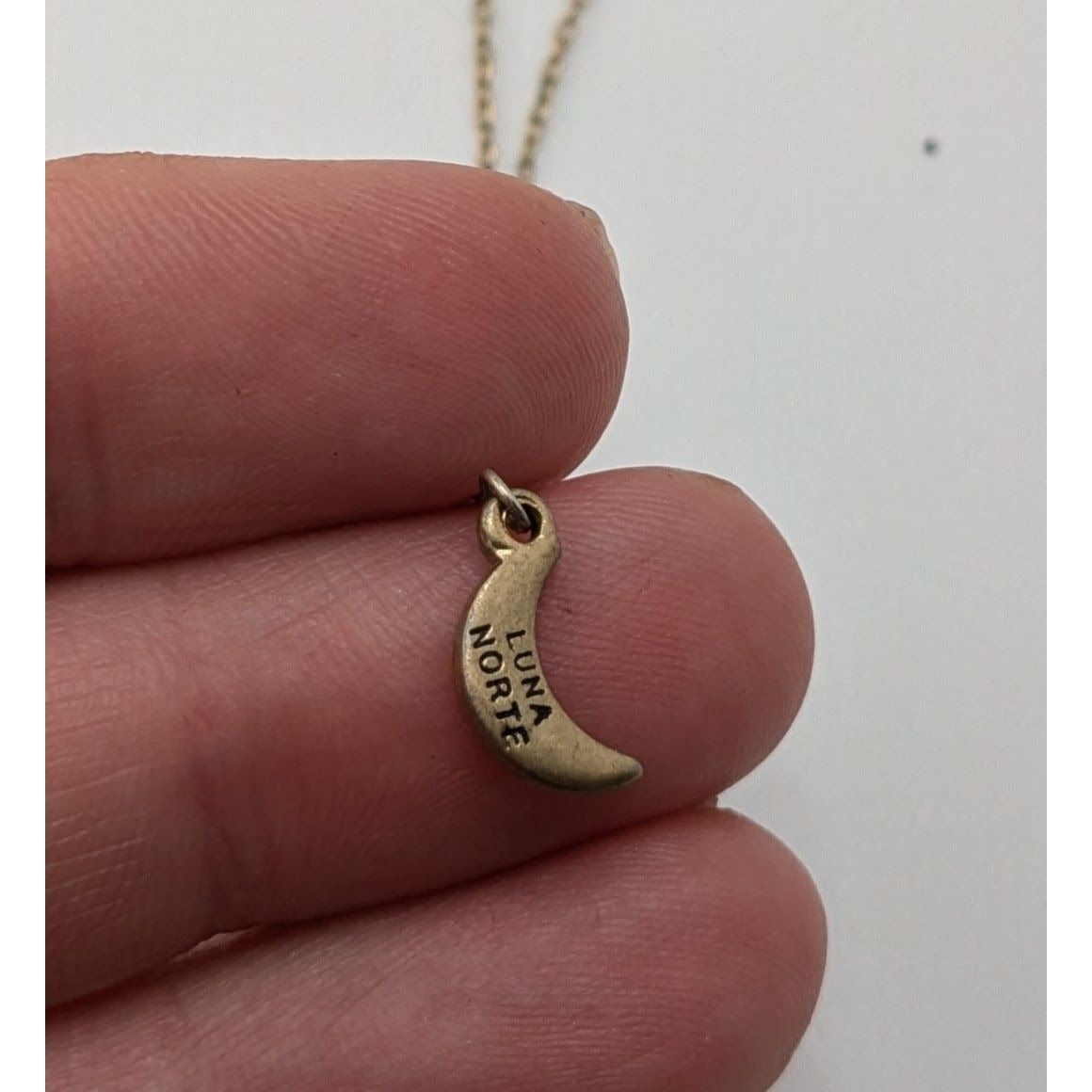 Luna Norte Celestial Lariat Necklace Moon Star Charm Gold Witchy