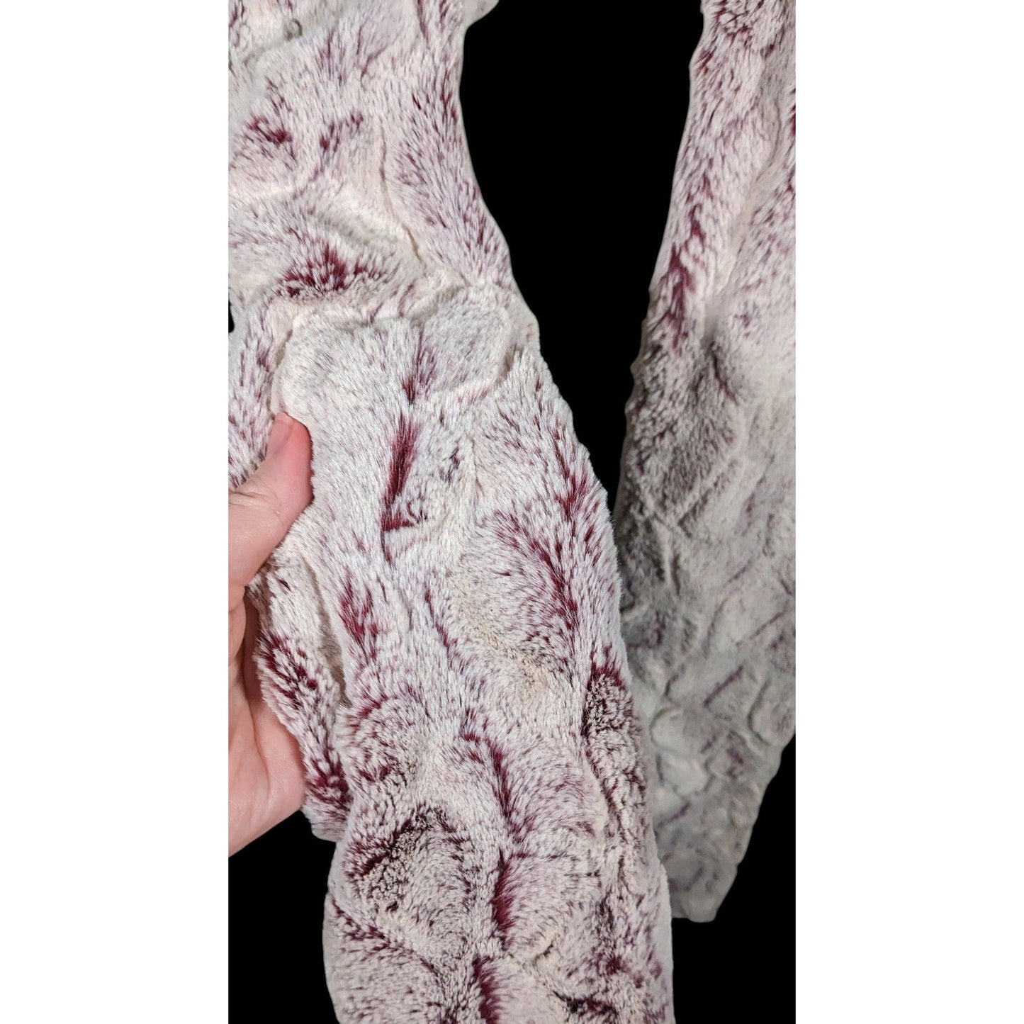Minky Couture Pink Textured Plush  Scarf
