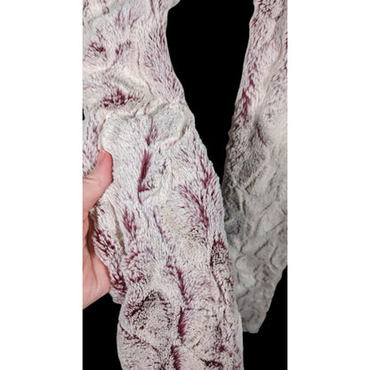 Minky Couture Pink Textured Plush  Scarf
