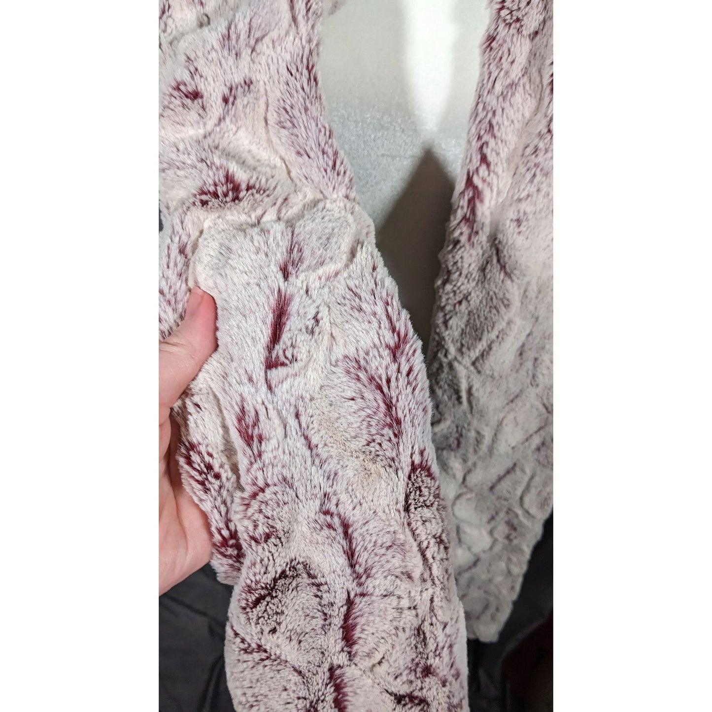 Minky Couture Pink Textured Plush  Scarf