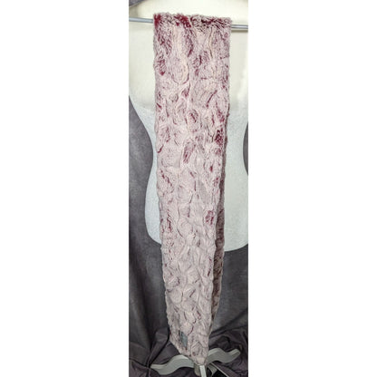 Minky Couture Pink Textured Plush  Scarf