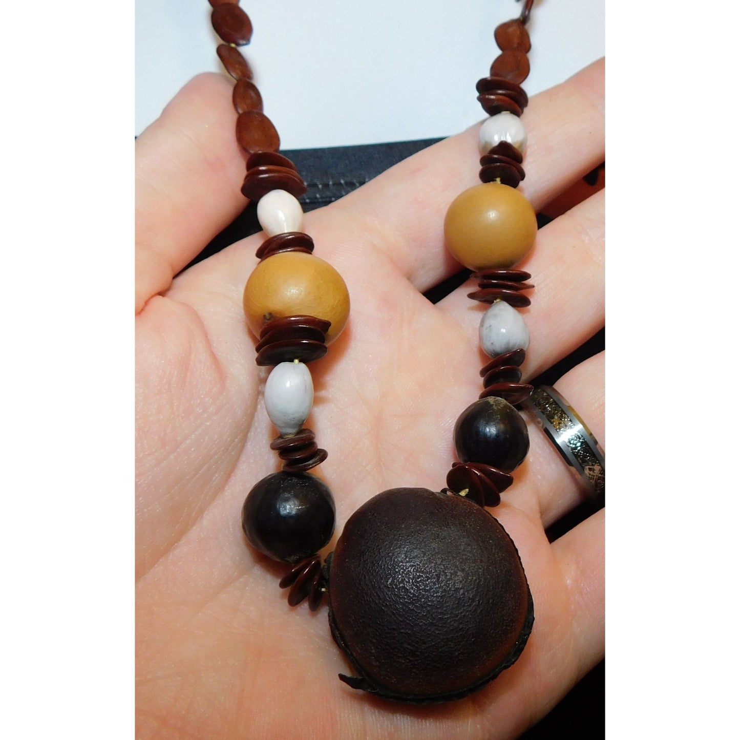 Handmade Nature Inspired Assorted Seed Necklace