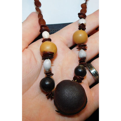 Handmade Nature Inspired Assorted Seed Necklace