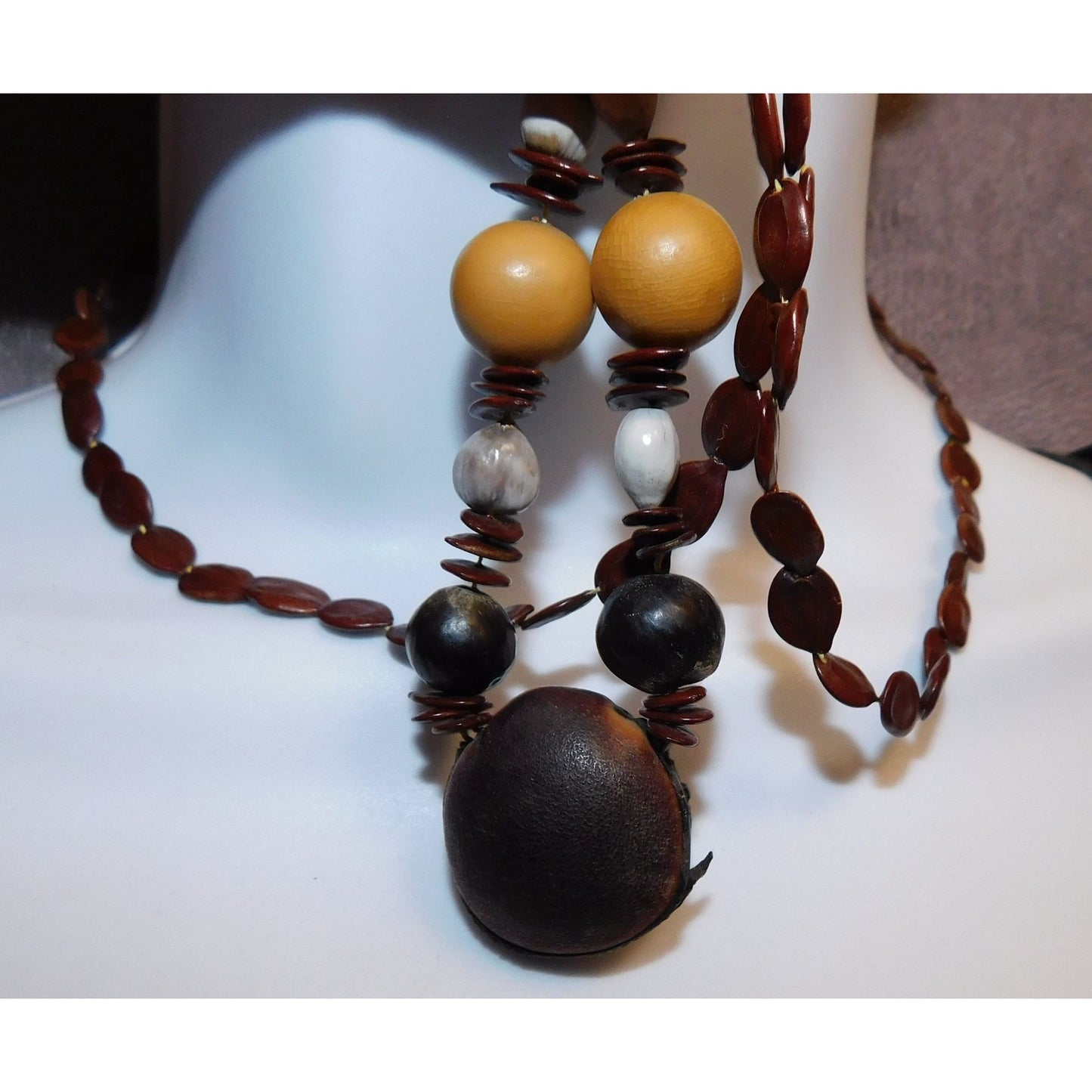 Handmade Nature Inspired Assorted Seed Necklace