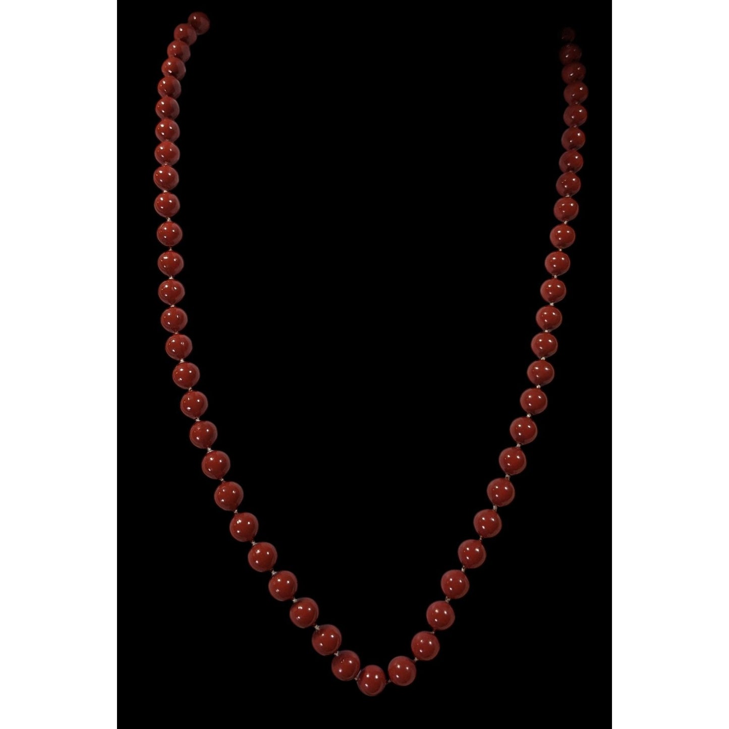 Casual Classic Brown Plastic Beaded Necklace