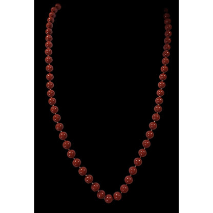Casual Classic Brown Plastic Beaded Necklace