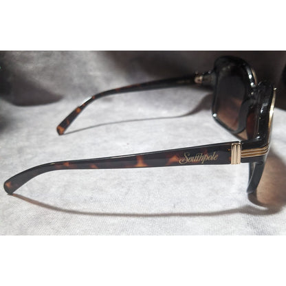 Southpole Tortoise Sunglasses With Gold Tone Accents