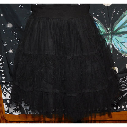 Royal Bones Y2K Skull Black And White Tutu Dress