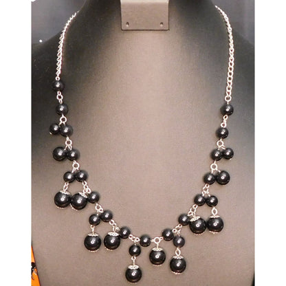 Gothic Y2K Style Black Bubble Necklace