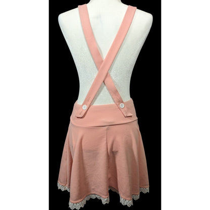 Midnight Hour Pink Sakura Lace Edge Suspender Skirt Size Small