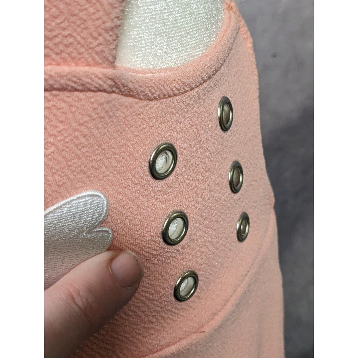 Midnight Hour Pink Sakura Lace Edge Suspender Skirt Size Small