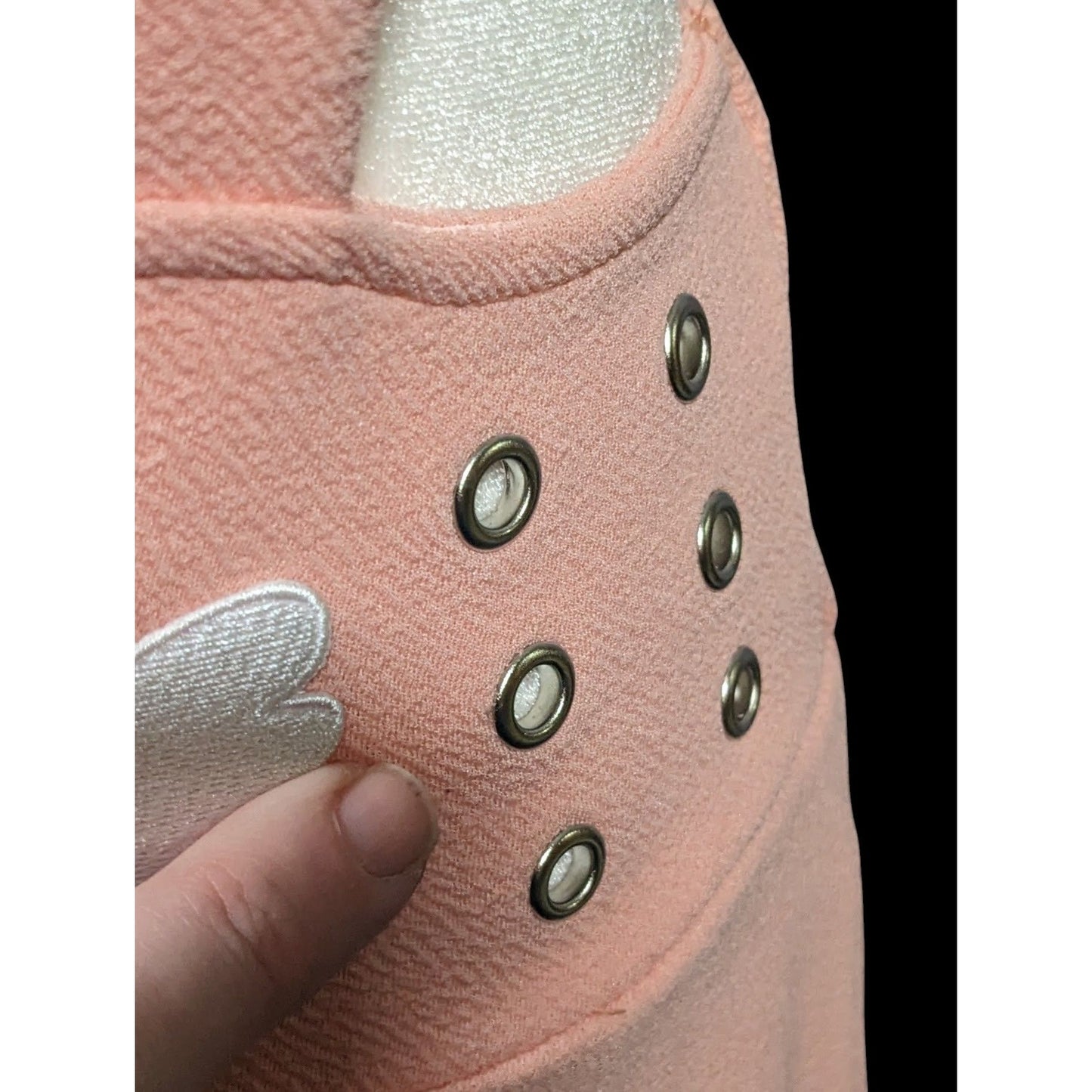 Midnight Hour Pink Sakura Lace Edge Suspender Skirt Size Small