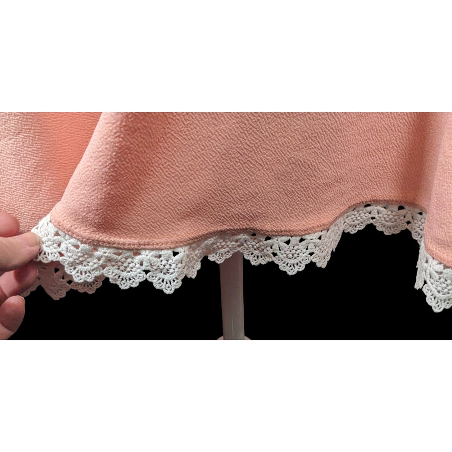 Midnight Hour Pink Sakura Lace Edge Suspender Skirt Size Small
