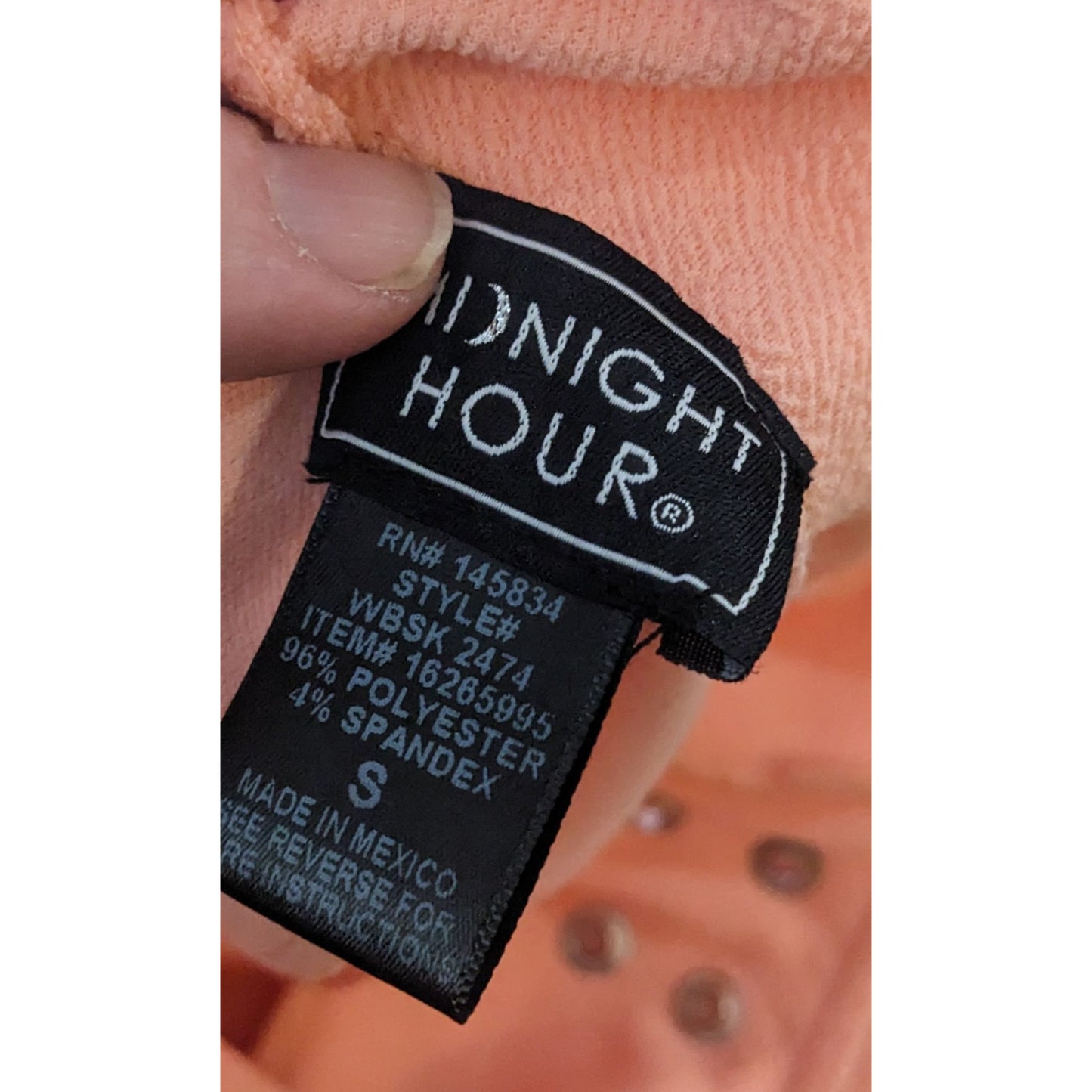 Midnight Hour Pink Sakura Lace Edge Suspender Skirt Size Small