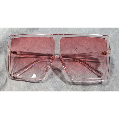 Olivia Danielle Collection Pink Oversized Translucent Sunglasses