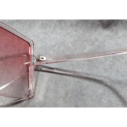 Olivia Danielle Collection Pink Oversized Translucent Sunglasses