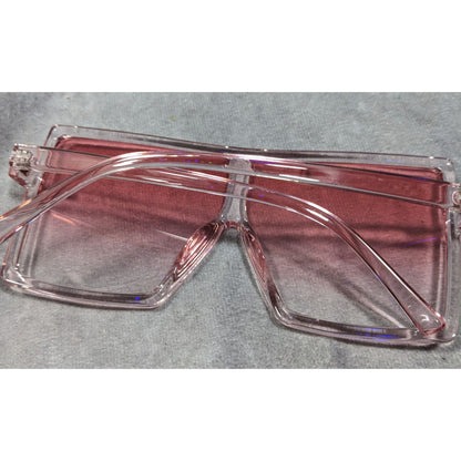 Olivia Danielle Collection Pink Oversized Translucent Sunglasses
