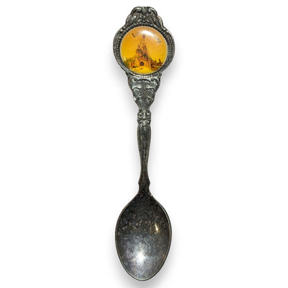 Vintage Souvenir Silver Plated EuroDisney Castle Spoon 4 1/2 Inch 1992