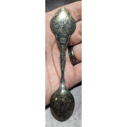 Vintage Souvenir Silver Plated EuroDisney Castle Spoon 4 1/2 Inch 1992