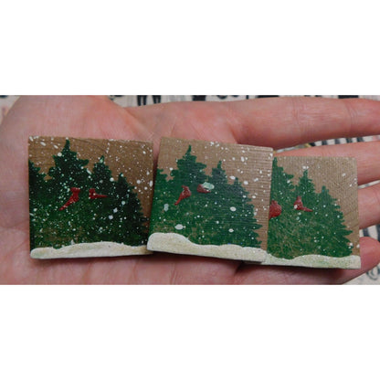 Vintage Handmade Holiday Brooches (Set of 3)