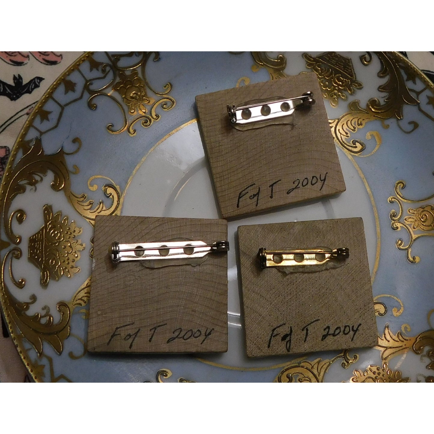 Vintage Handmade Holiday Brooches (Set of 3)