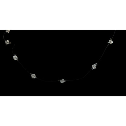 Minimalist Crystal Station Necklace With Lobster Clasp