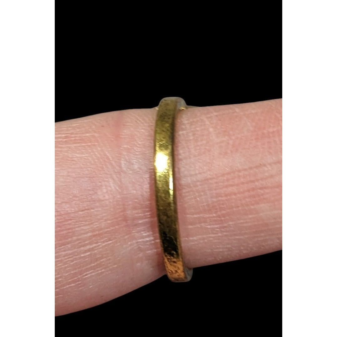 Bohemian Glam Teardrop Rhinestone Gold Tone Ring Size 8