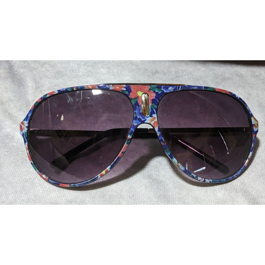 Olsenboye Blue Floral Fashion Sunglasses