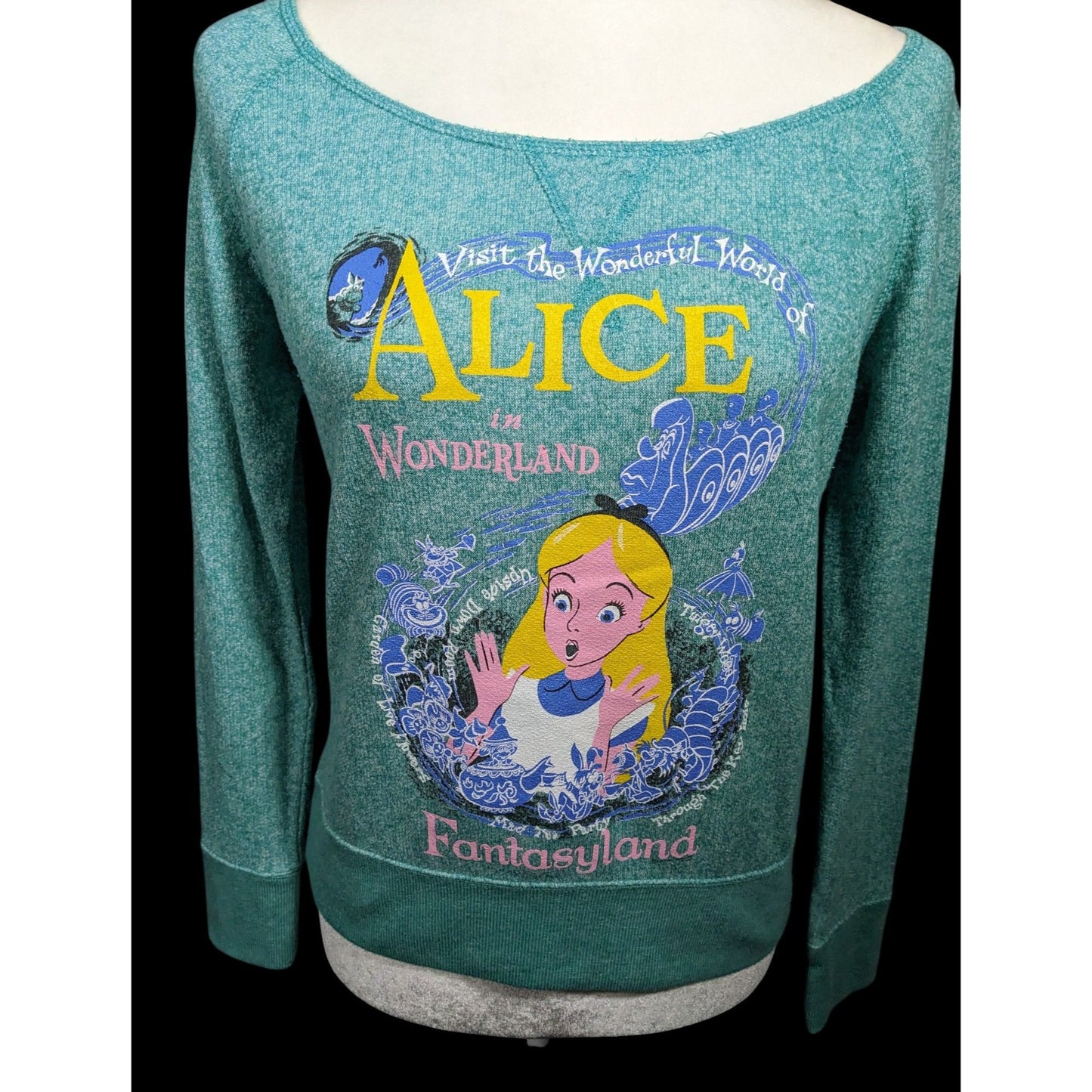 Disney Cast Exclusive Collection Blue Alice In Wonderland Top Size XS