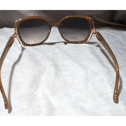 Jessica Simpson Black And Brown Oversized Tortoise Sunglasses