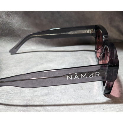 Namur Black And Pink Chunky Translucent Sunglasses