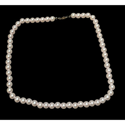 Coquette Pastel Pink Faux Pearl Necklace