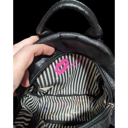 Luv Betsey Betsey Johnson Striped Mini Backpack Purse