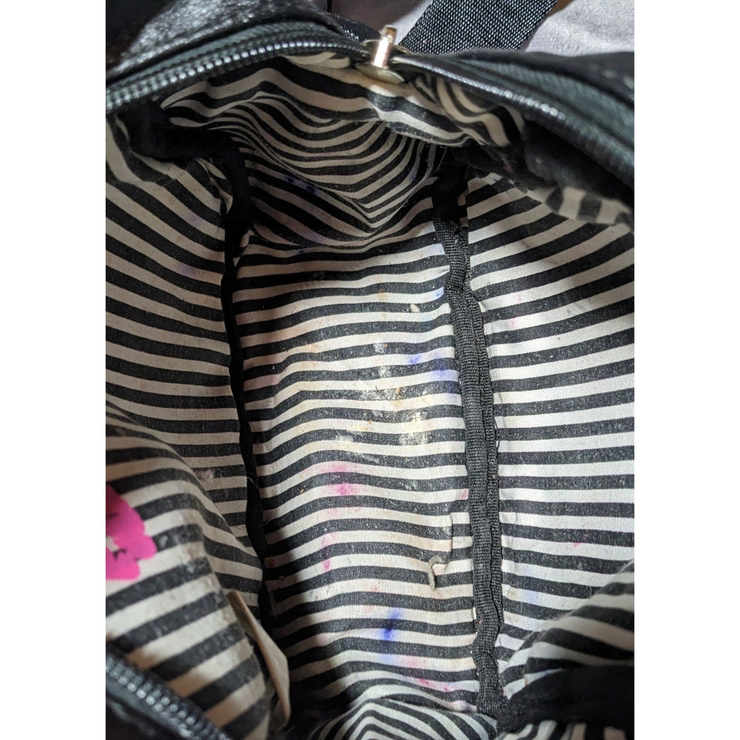 Luv Betsey Betsey Johnson Striped Mini Backpack Purse