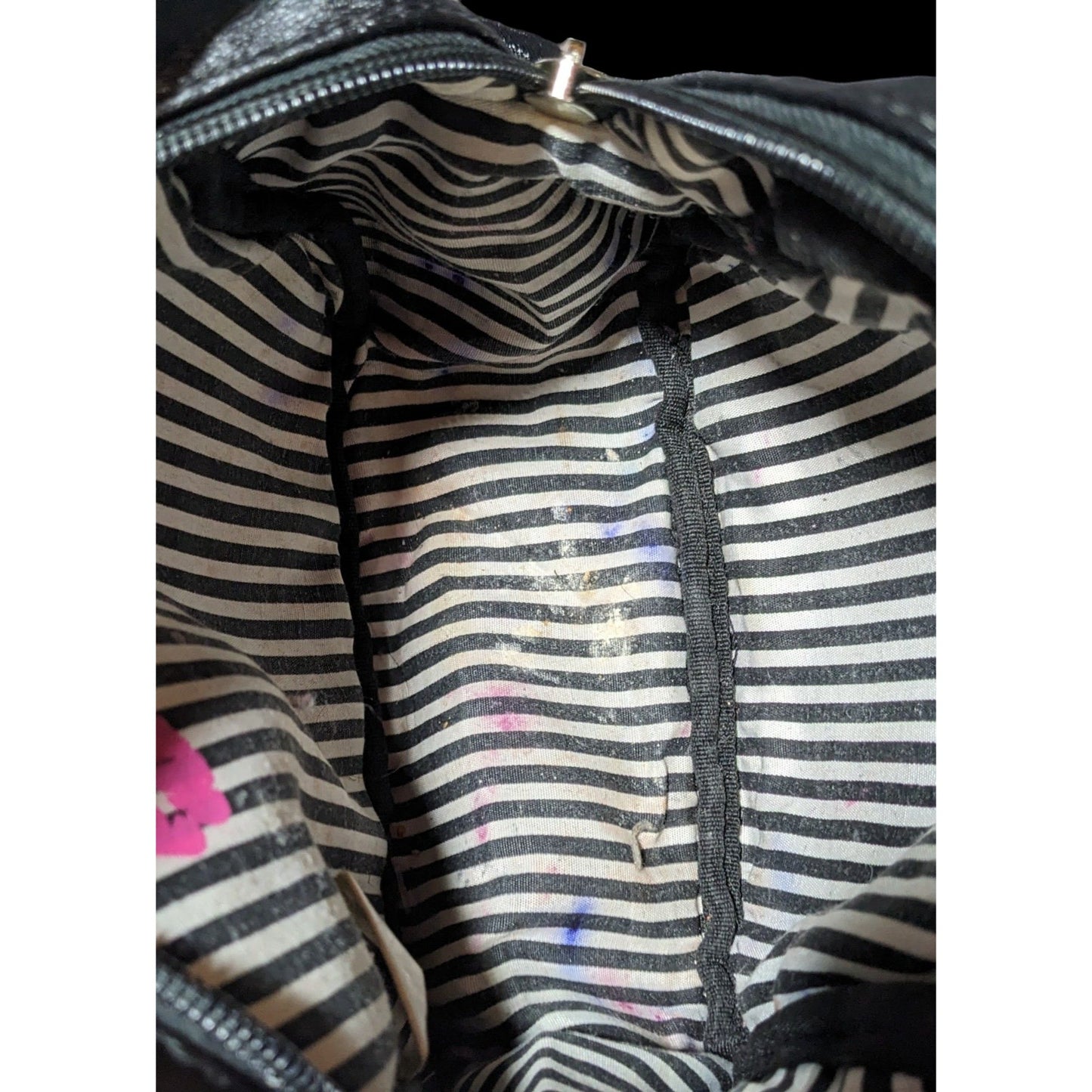 Luv Betsey Betsey Johnson Striped Mini Backpack Purse