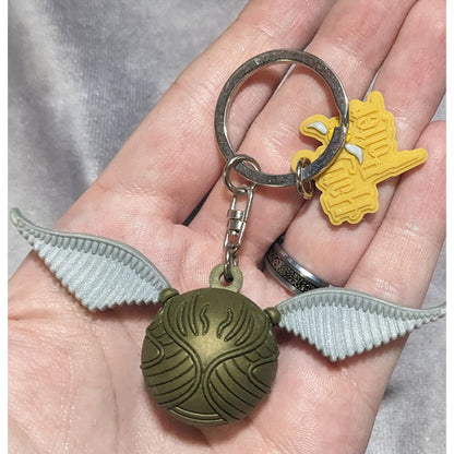 Pottercore Quidditch Golden Snitch Winged Ball Harry Potter Keychain